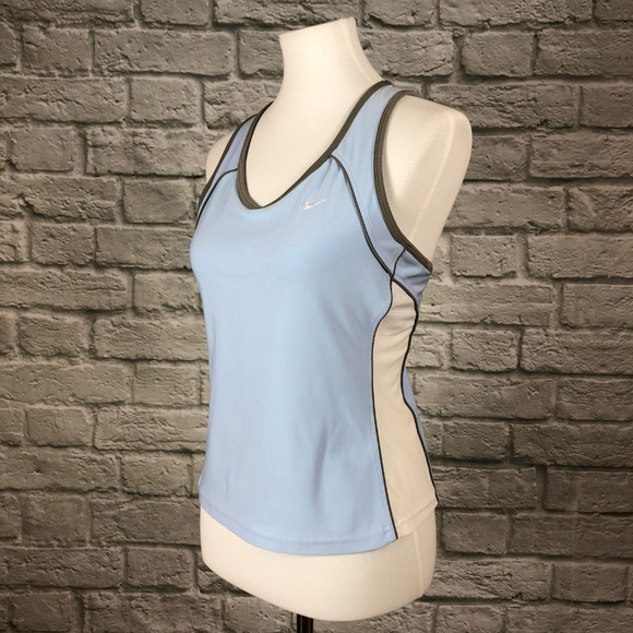 Nike FIT Light Blue Keyhole Racerback Active Tank - Picture 3 of 5